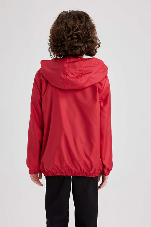 Водоотталкивающий плащ с капюшоном для мальчика - Defacto фото 6