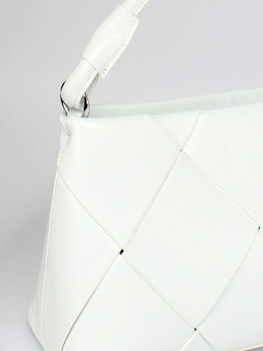 Сумка женская натуральная кожа GU 2033-6610, 1отд+карм/пер, плечевой ремень, белый SALE 259870 - Adelia фото 4