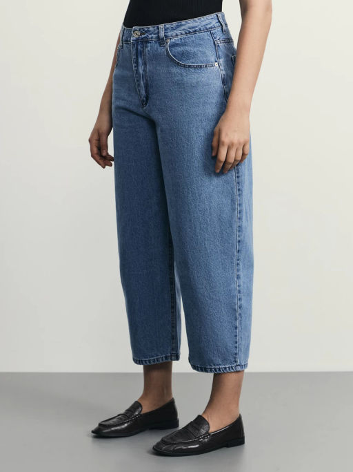 Джинсы barrel с высокой посадкой / Zarina  фото 8