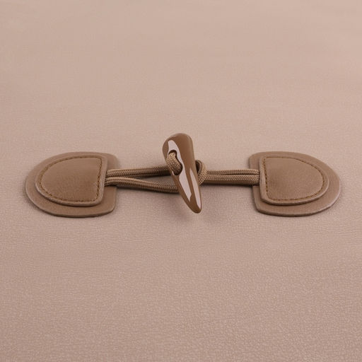 Застёжка-клевант 16×5 см, 2 шт., коричневая