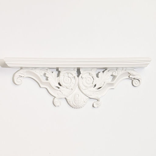 Декор настенный с полкой TAKE IT EASY «Ажурная», панно, 15.2×45.5 см, белая