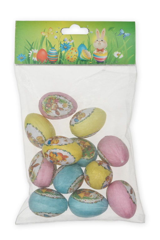 Пасхальный декор "Яйца" 3,5 см (12 шт) SF-7862, ассорти №7