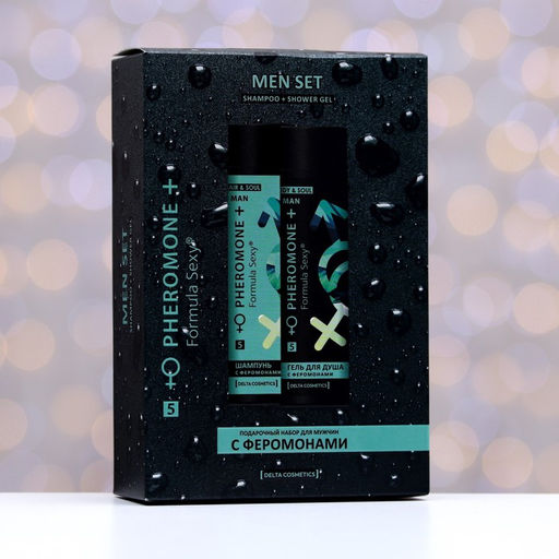 Подарочный набор косметики мужской Formula Sexy №5, гель для душа 250 мл+шампунь 250 мл (по мотивам Egoiste Platinum (Chanel)