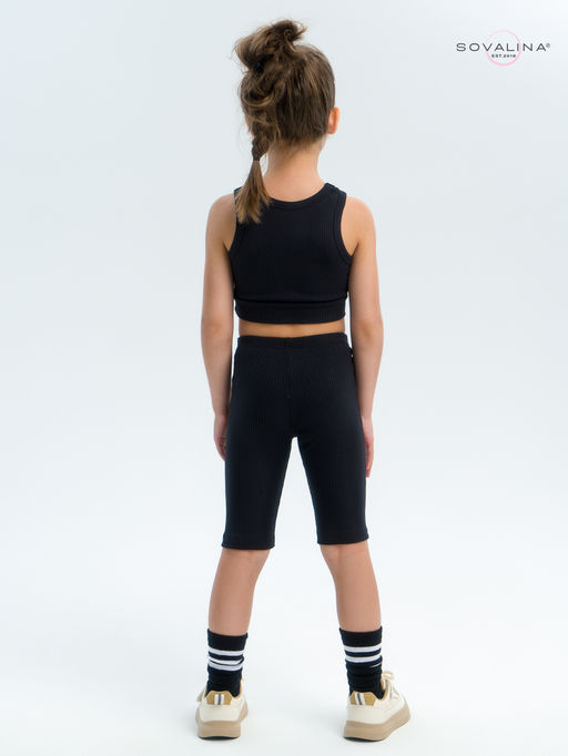 Костюм Тренд лапша черный - Sovalina фото 28