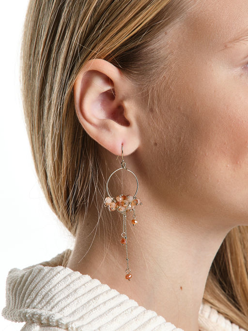 Серьги PR3026 зол-белый - Mini maxi фото 7