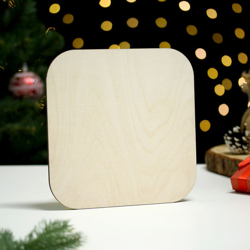 Цена за 2 шт. Подставка под горячее Дарим Красиво «Символ года. С новым годом», 19×19 см, дерево, разноцветная