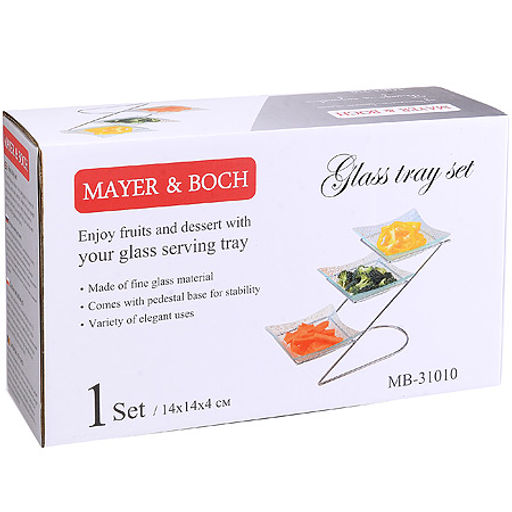 31010 Блюдо на подставке 14 х14см 3-яруса MB (х12) - Mayer&boch фото 3