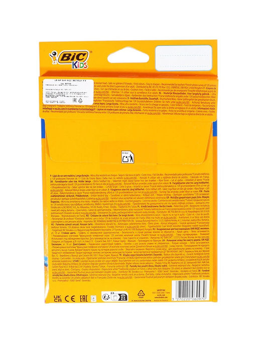 Цветные карандаши 18 цветов, детские, шестигранные, ударопрочные, BIC Kids Evolution