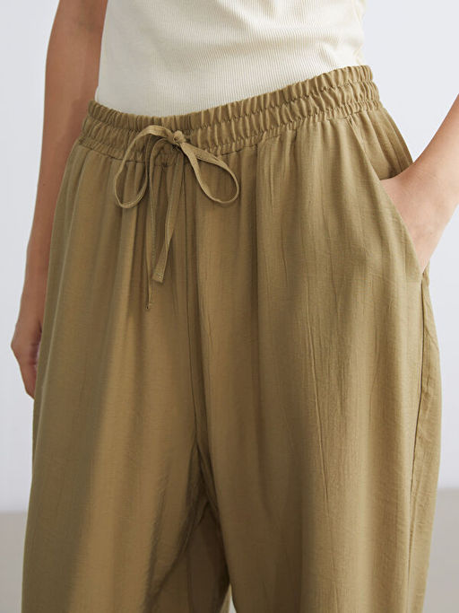 Beli Lastikli Geni? Pa?a Kad?n Pantolon