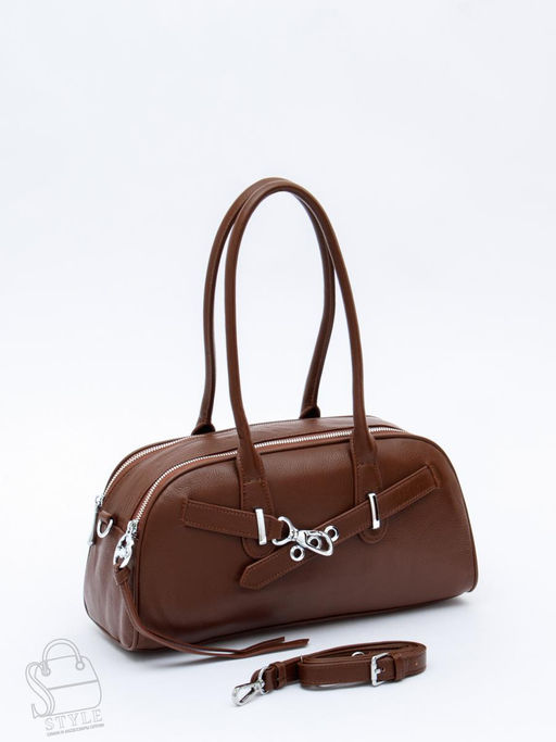 Сумка женская кожаная 9198SP d.brown Velina Fabbaino-Safenta в Новосибирске