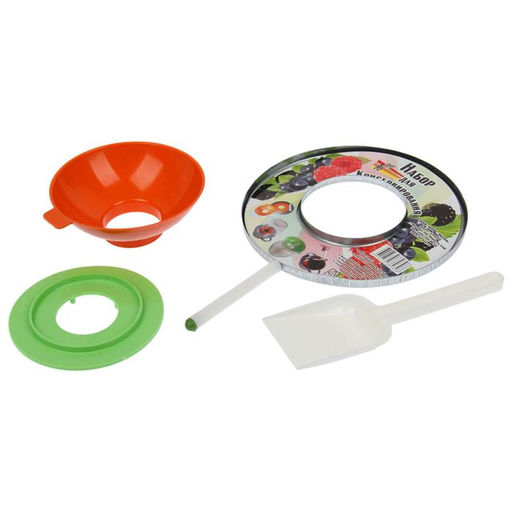 Набор для консервирования: воронка, магнит, лопатка, насадка на стерилизатор, МИКС