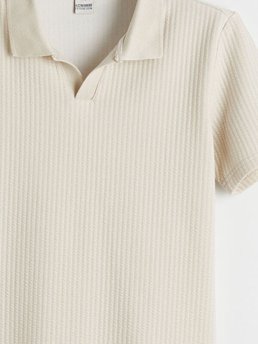 Polo Yaka Dokulu Erkek ?ocuk Ti??rt