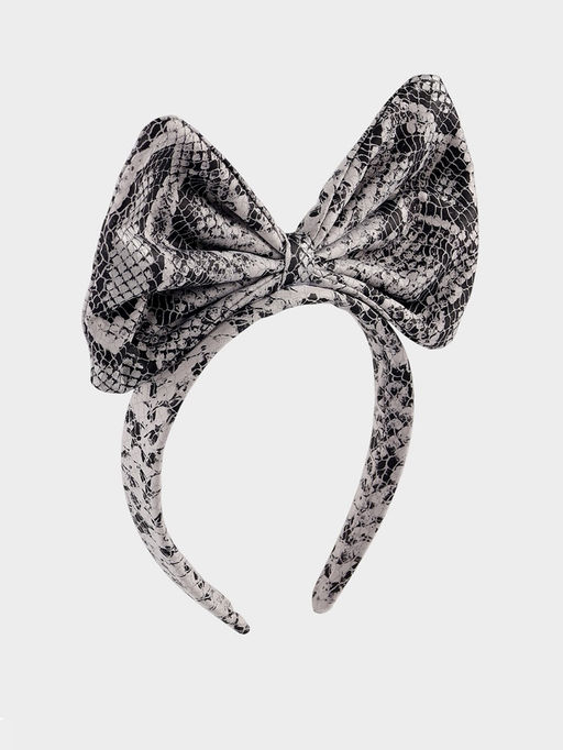 Ободок для волос Бантик змеинный принт - Simaland фото 2