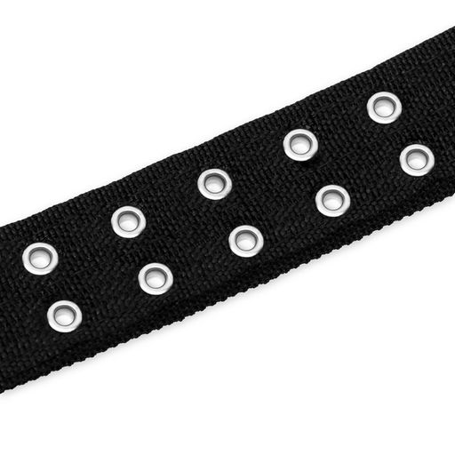 Ошейник четырехслойный, 64 х 4 см, ОШ 50-58 см, полиэстер, чёрный - Пижон фото 8