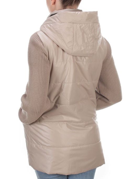 8255 BEIGE Куртка демисезонная женская BAOFANI (100 гр. синтепон) - Фабричный китай фото 4