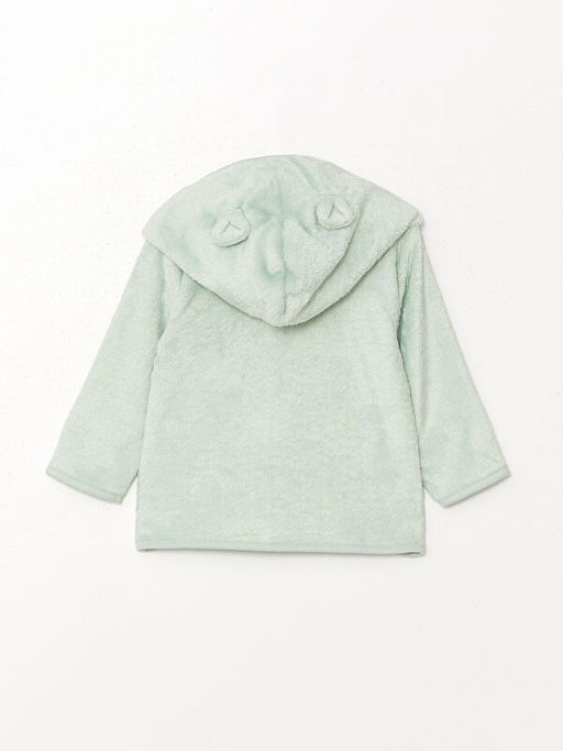 Kap??onlu Uzun Kollu Bask?l? Erkek Bebek H?rka ve Pantolon 2li Tak?m - Waikiki фото 3