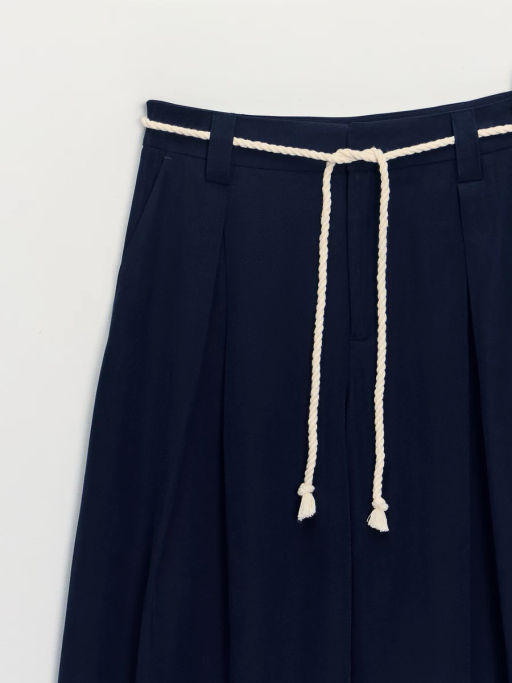 Широкие брюки из вискозы с поясом ZR2605022108-47 / Zarina