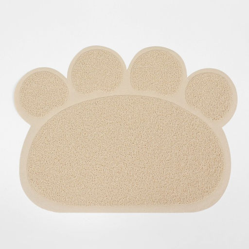 Коврик 2-в-1 под миску/туалет животных Лапка, 60 х 45 см, бежевый - Пижон фото 3