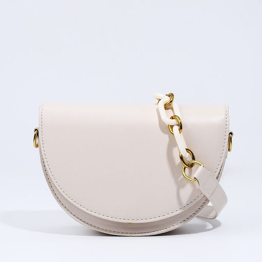 Сумка женская мессенджер на клапане, 20×5×13.5 см, белая