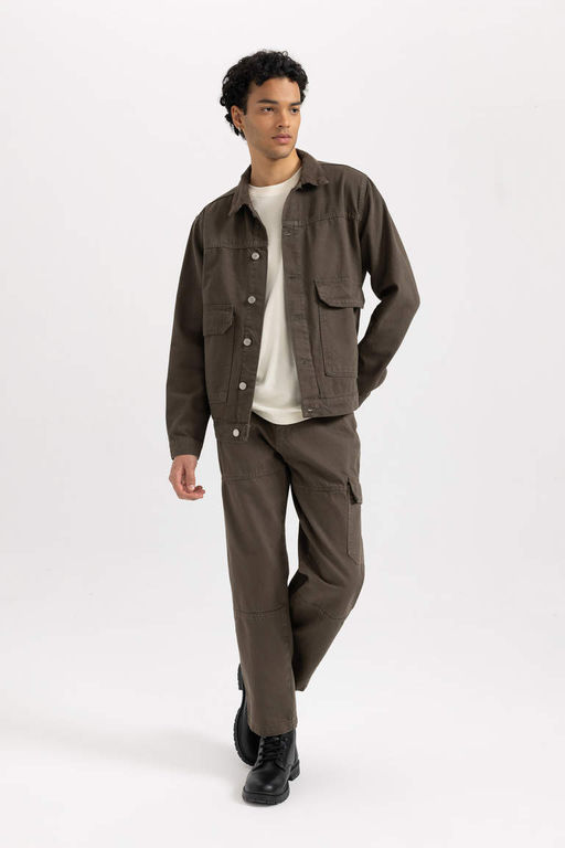 Джинсовые брюки широкого кроя с нормальной талией и широкими штанинами - Defacto фото 3