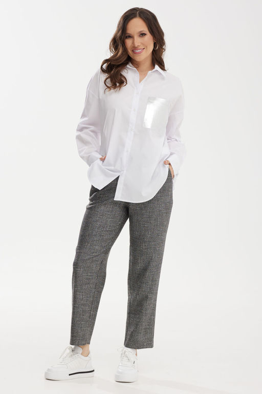 Костюм Magia mody 2458 белый+ серый