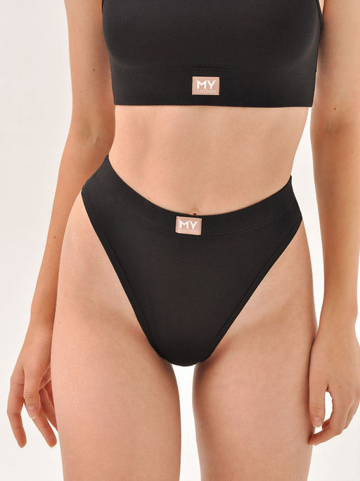 Стринги с высокой посадкой из хлопка - My фото 51