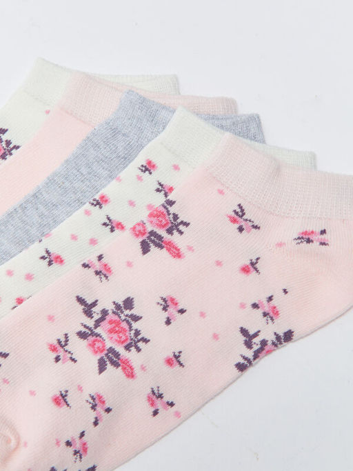 Desenli Kad?n Patik ?orap 5li