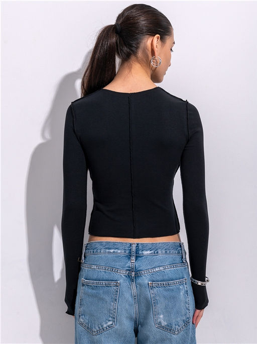 лонгслив 1ЖДЛД4504200 - Апрель фото 2