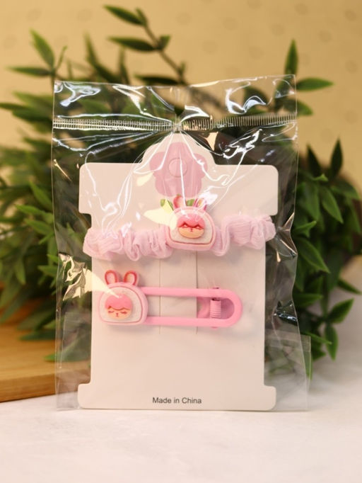 Набор аксессуаров для волос Summer girlfriend, pink, 2 шт. в наборе - I likegift фото 7