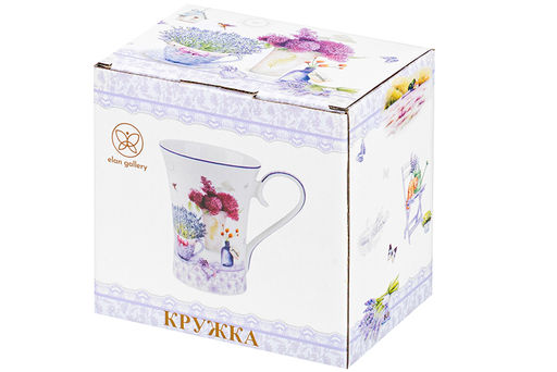 Кружка 400 мл 13*9*12 см Лаванда NEW BONE CHINA - Elan gallery фото 8