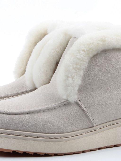 04-5603-9 MILK Ботинки зимние женские (натуральная кожа, 100% шерсть)