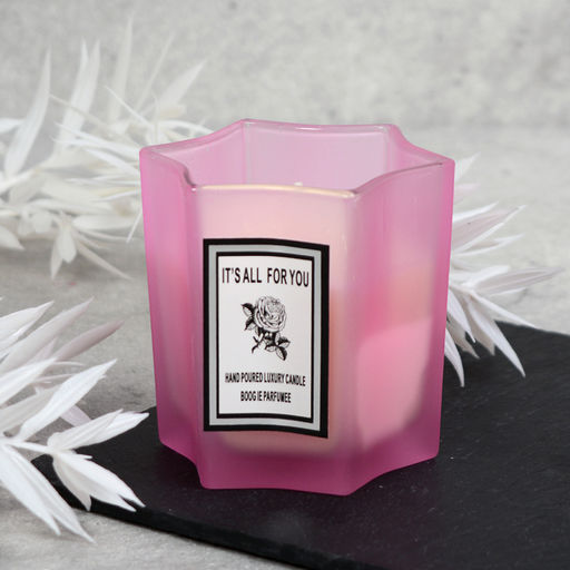 Свеча ароматическая в подсвечнике 7х7 см / B712 /уп 96/ - ГалеонТрейд фото 6