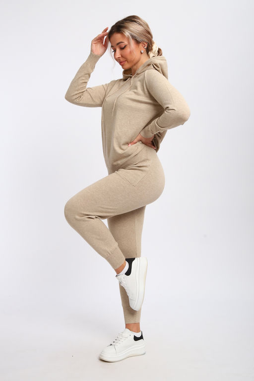 Костюм вязаный теплый с брюками и кофтой #6