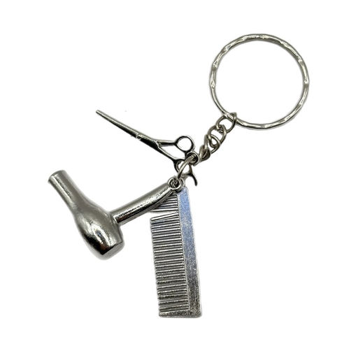 Цена за 2 шт. Брелок металл. "Набор парикмахера" (KL-3450)