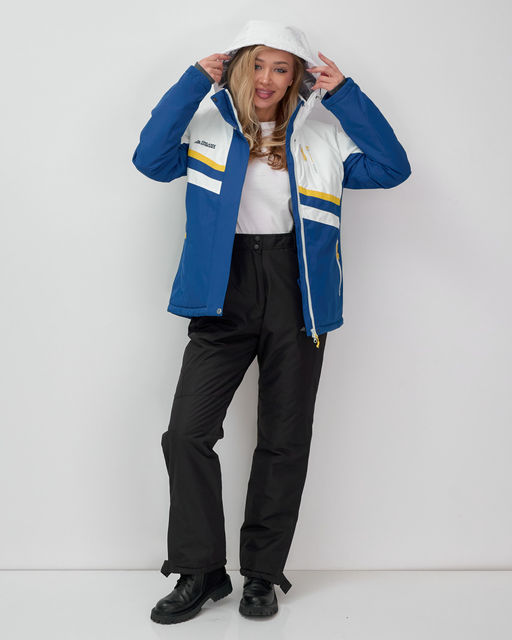 Горнолыжный костюм женский зимний синего цвета 02808S - Mtforce фото 13