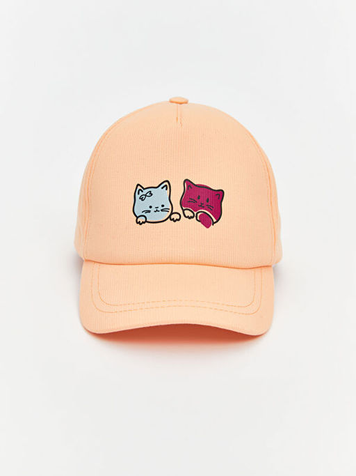 Bask?l? K?z ?ocuk Bucket ?apka