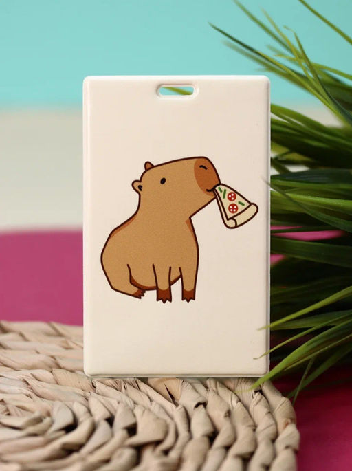 Держатель для карт Capybara pizza (6,5 х 10,4 см)