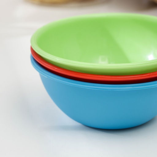 Цена за 3 шт. Миска салатная, 400 мл, цвет МИКС