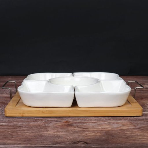 Менажница 5 предметов 150 мл / KT091 /уп 20/ на подставке - ГалеонТрейд фото 5