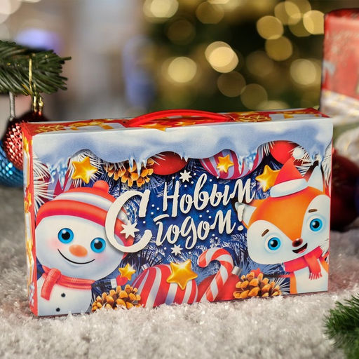 Цена за 5 шт. Коробка подарочная складная Синий Иней 25 х 5 х 15 см - Simaland фото 4