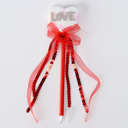 Цена за 12 шт. Ручка Сердце, синие чернила, МИКС - Simaland фото 3