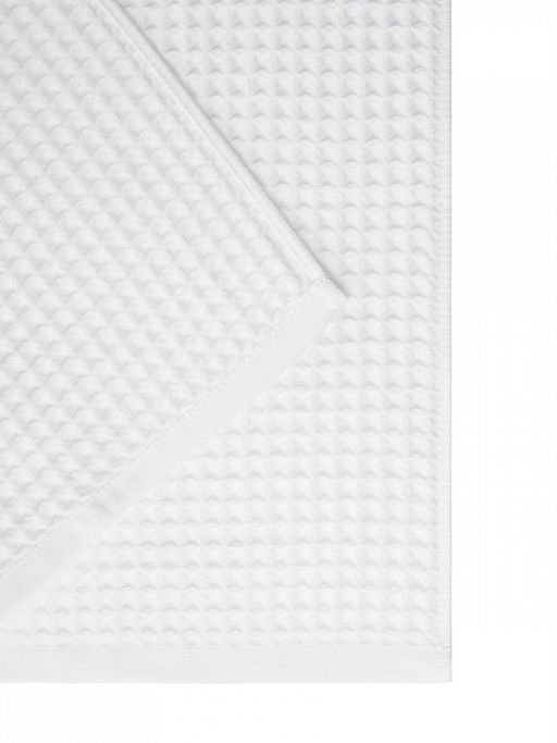 Полотенце для тела 70x140 белый вафельное полотно