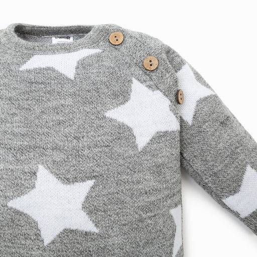 Комбинезон вязаный Крошка Я Звезды рост 62-68 см  фото 3