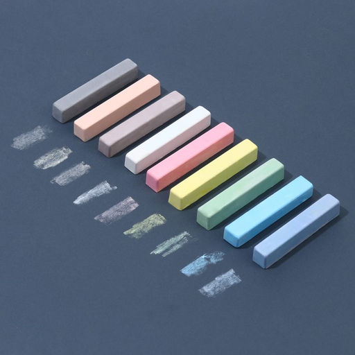 Цена за 5 шт. Мелки цветные школьные 9 шт. «Минни Маус»