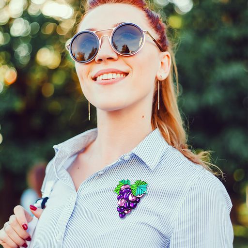 Брошь Виноград - Orgalica фото 5