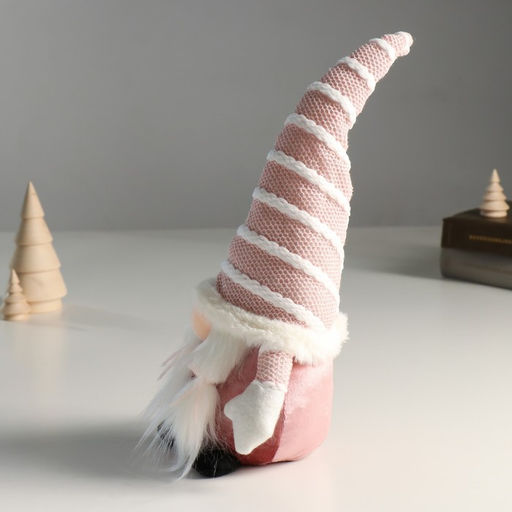 Кукла интерьерная Бабусечка в розовом колпаке, с сердцем 15х10х38 см - Simaland фото 4