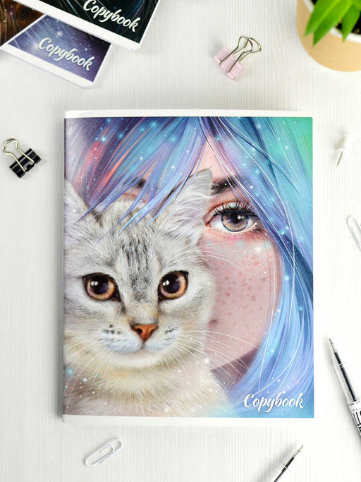 Цена за 10 шт. Тетрадь, 48 л, клетка, арт. 64269/ 10 ЗЕРКАЛО ДУШИ