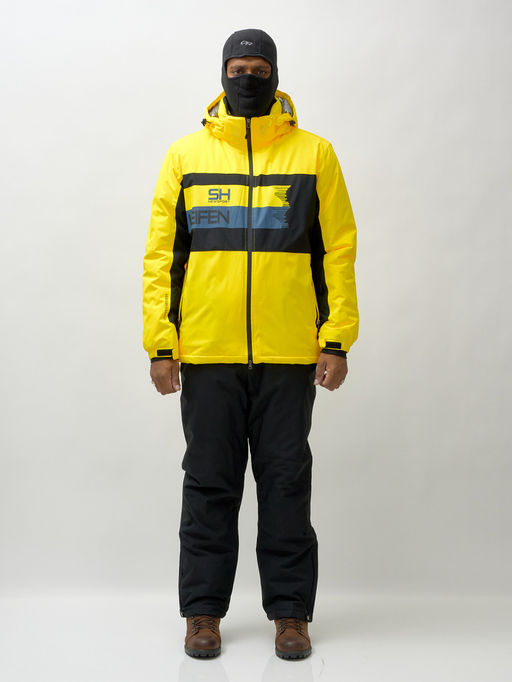 Горнолыжный костюм мужской зимний желтого цвета 370J - Mtforce фото 33