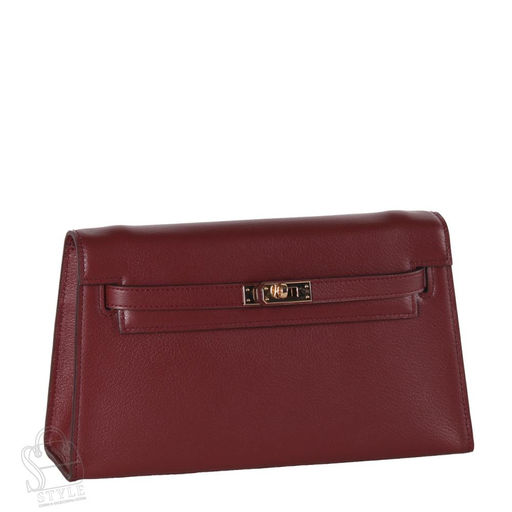 Сумка женская кожаная 1868VG wine red Vitelli Grassi