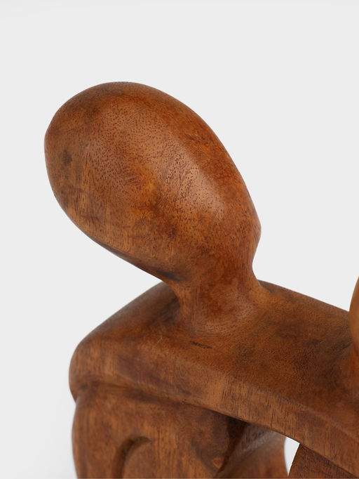 Абстракция «Влюблённые», 19×4×19 см, дерево суар